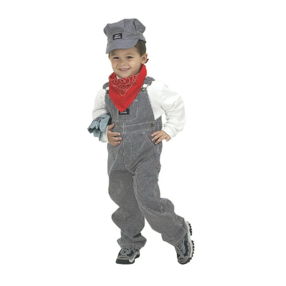 NEW Jr. Train Engineer Costume Child Toddler 4-6 Unisex